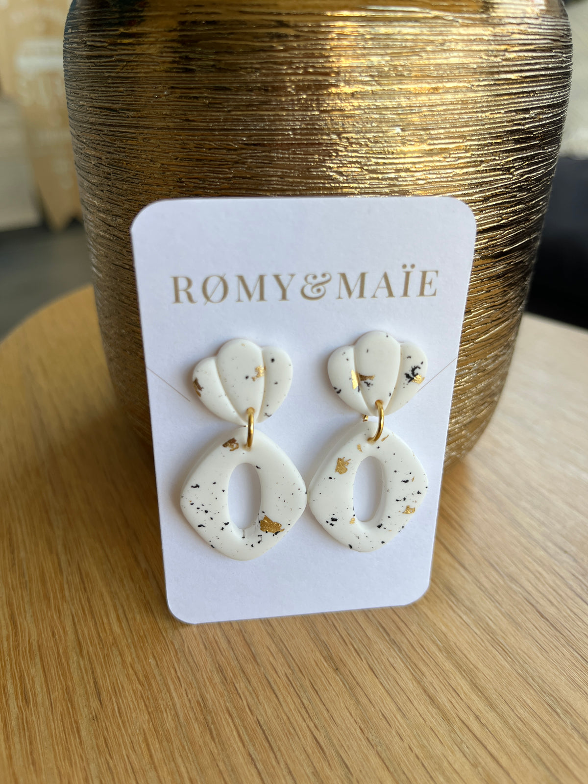Boucles d’oreilles Doriane - Fleur d’ivoire