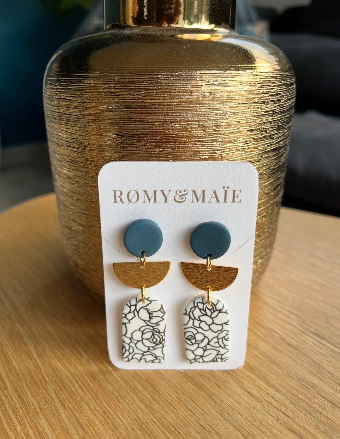 Boucles d'oreilles Julyana - fleurs blanches - Romy&Maie